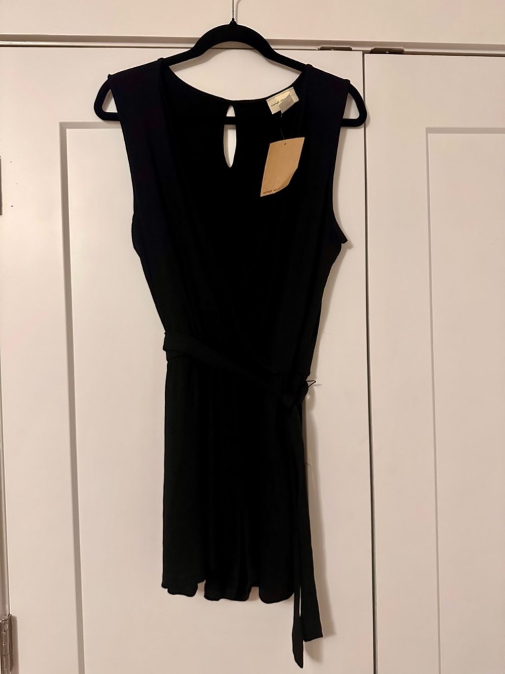 NWT Black Sleeveless Romper L